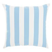 Mina Victory Pillows Stripes Reversible Indoor Outdoor Throw Pillow