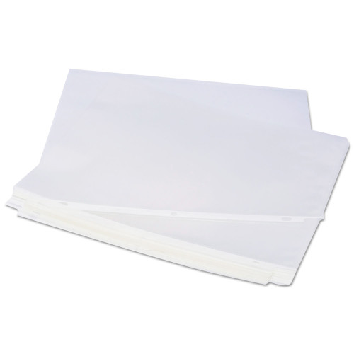 Universal Top-Load Poly Sheet Protectors， Standard， Letter， Clear， 100/Box (21125)