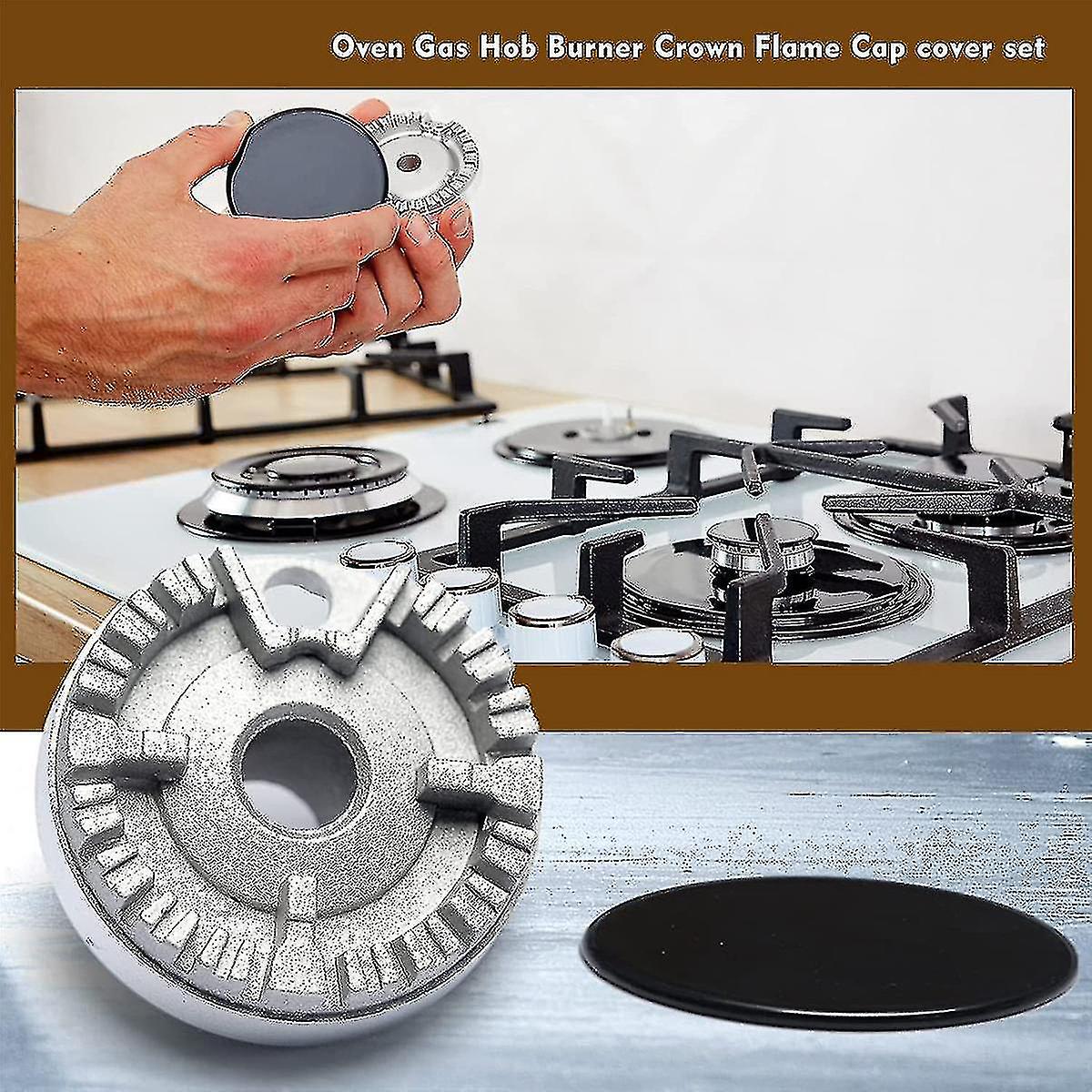 Hat Set Stove Lid Upgraded， Gas Hob Cap， Compatible With Gas Cap Fits Gas Stove Burners