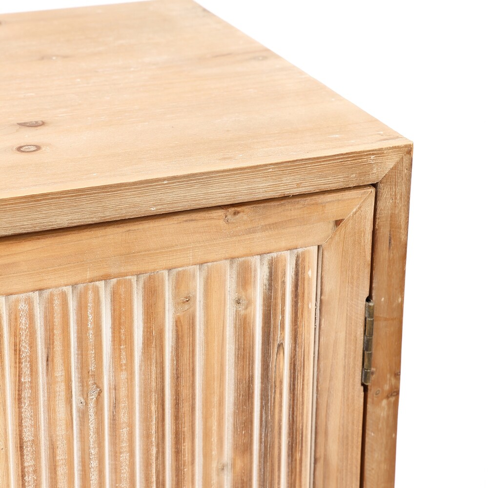 Natural Wood 2 Door Storage Cabinet   31.89\