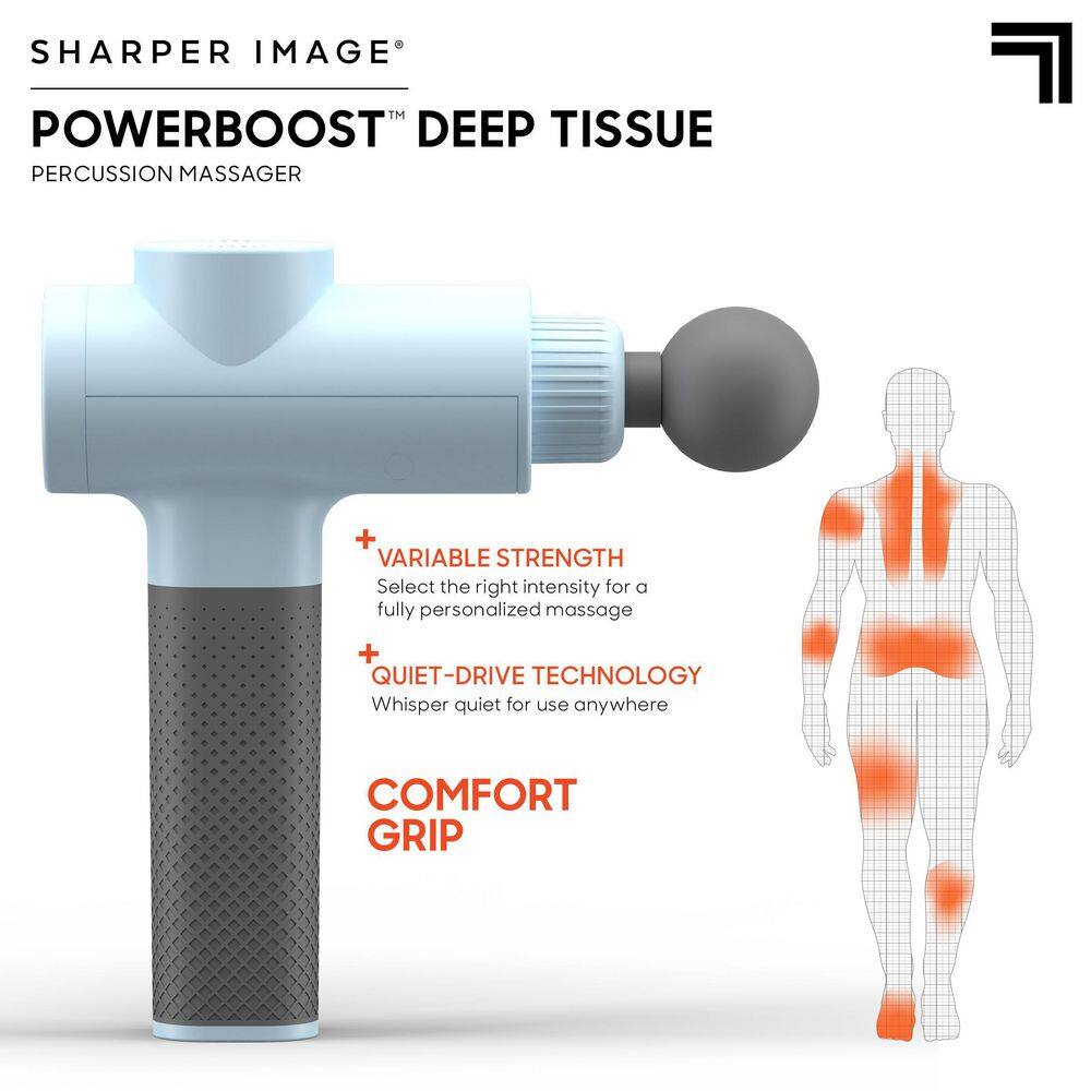 Sharper Image Powerboost Deep Tissue Massager Percussion Device 1016175