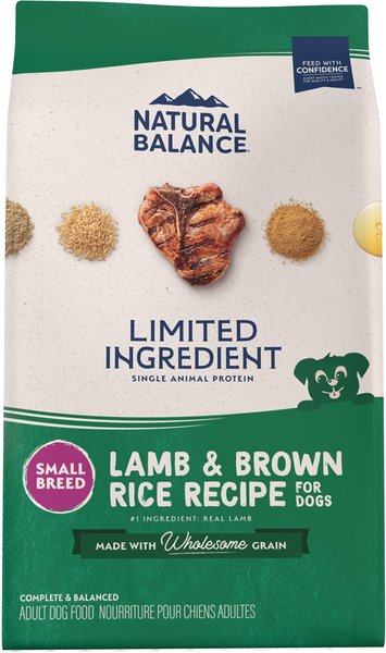 Natural Balance Limited Ingredient Lamb and Brown Rice Small Breed Bites Recipe Dry Dog Food