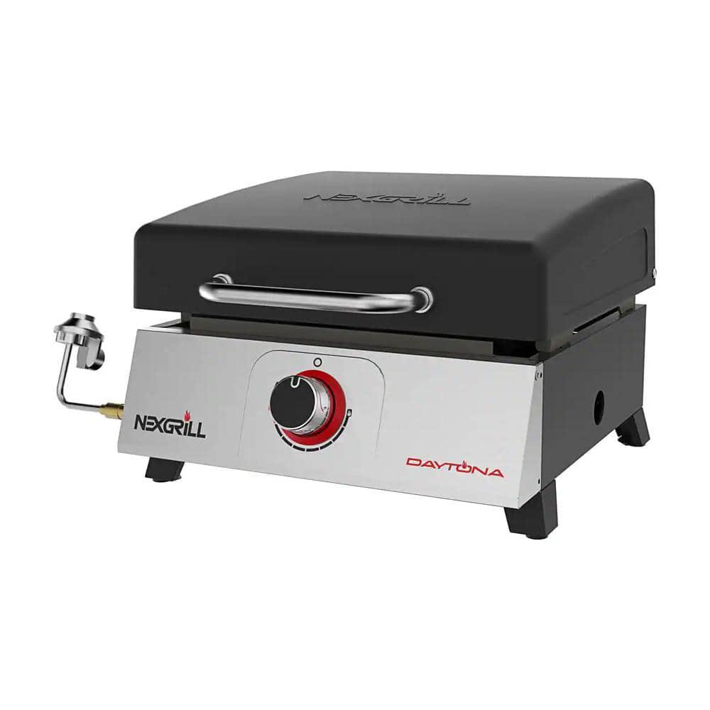 Nexgrill Daytona 1Burner 17 in Propane Gas Table Top Griddle in Black