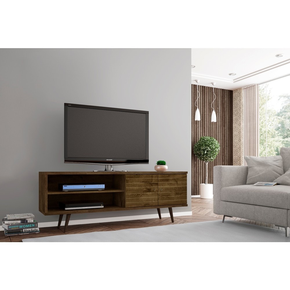 Manhattan Comfort Sortland Wooden Modern Media Cabinet Console