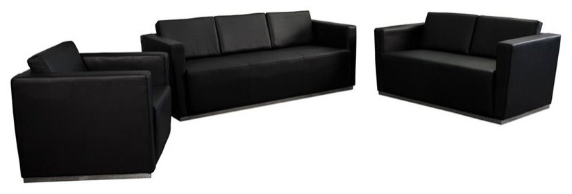 Flash Furniture Hercules Trinity Series Reception Set   Contemporary   Living Room Furniture Sets   by GwG Outlet  Houzz