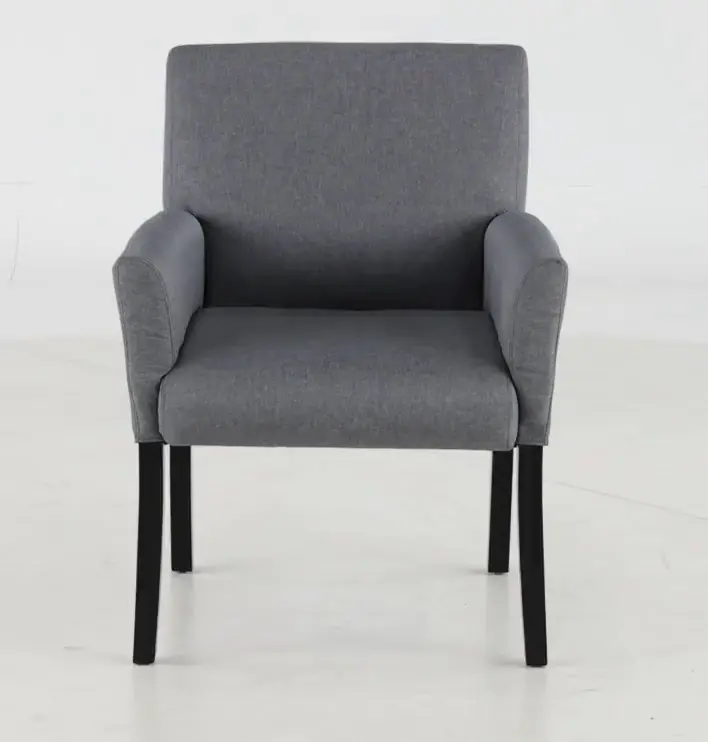 Contemporary Gray Guest Chair