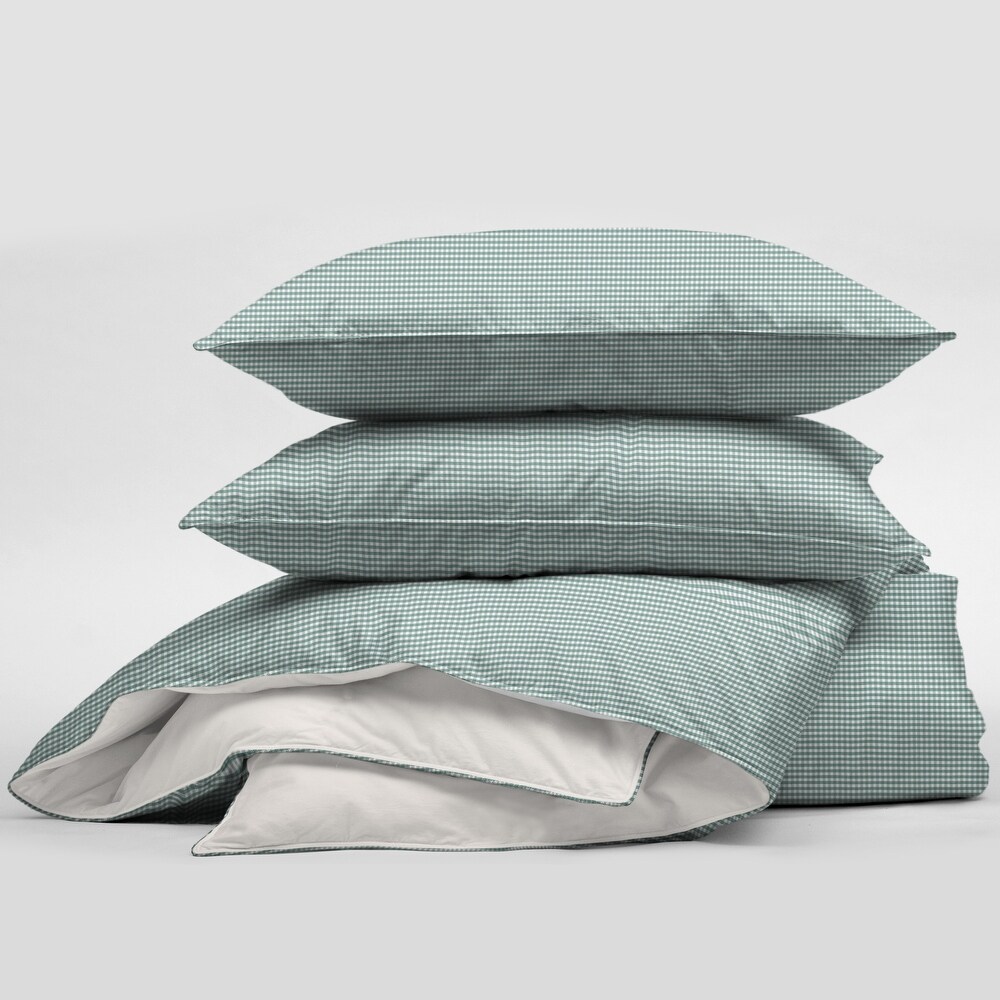 Rockton Check Aqua Comforter   Pillow Sham Set.