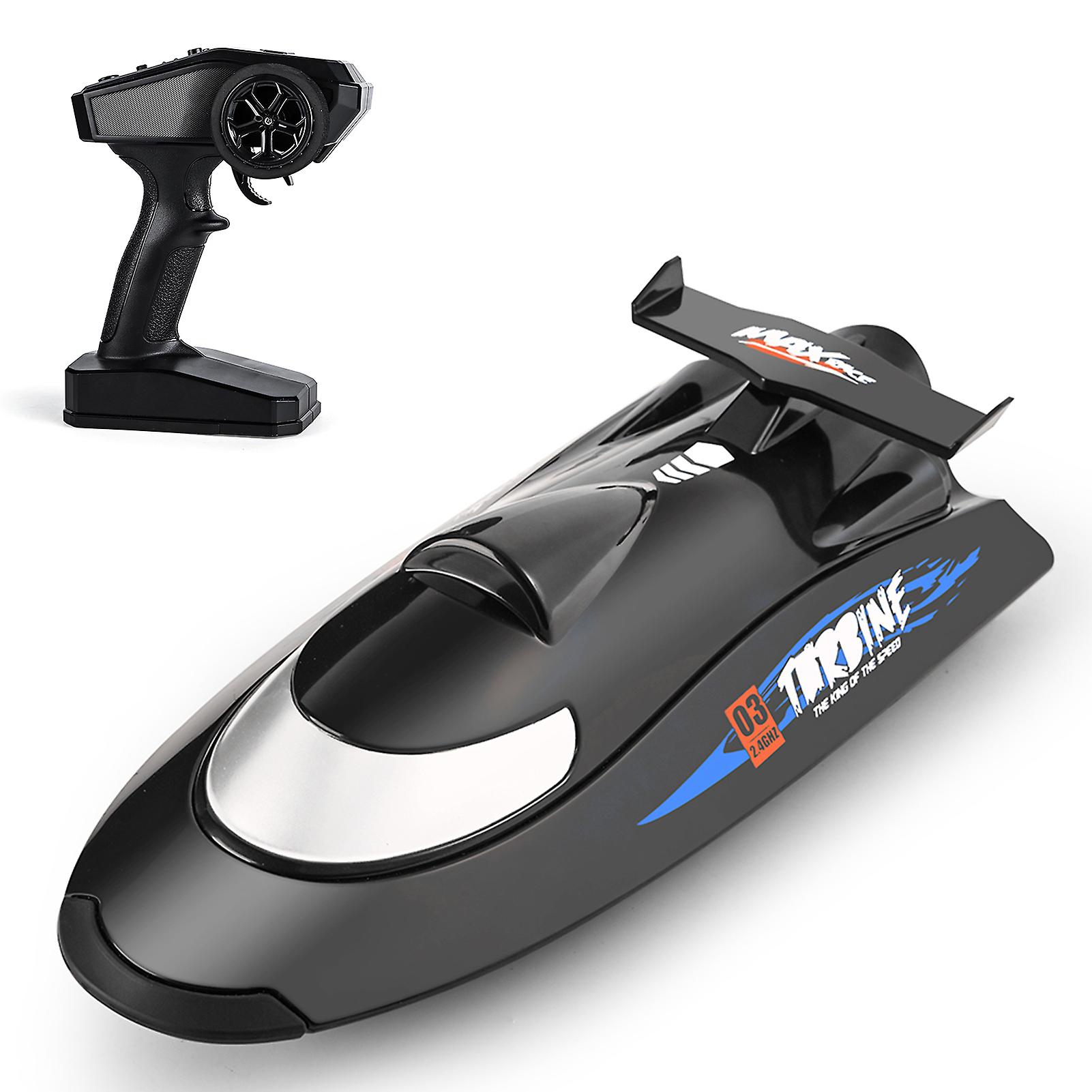 Flytec V009 Remote Control Boats 2.4g 30km/h Turbine Drive Rc Boat 3 Speeds Adjustable Over Distance Warning Self-righting Rc Toy Gift For Kids Adults