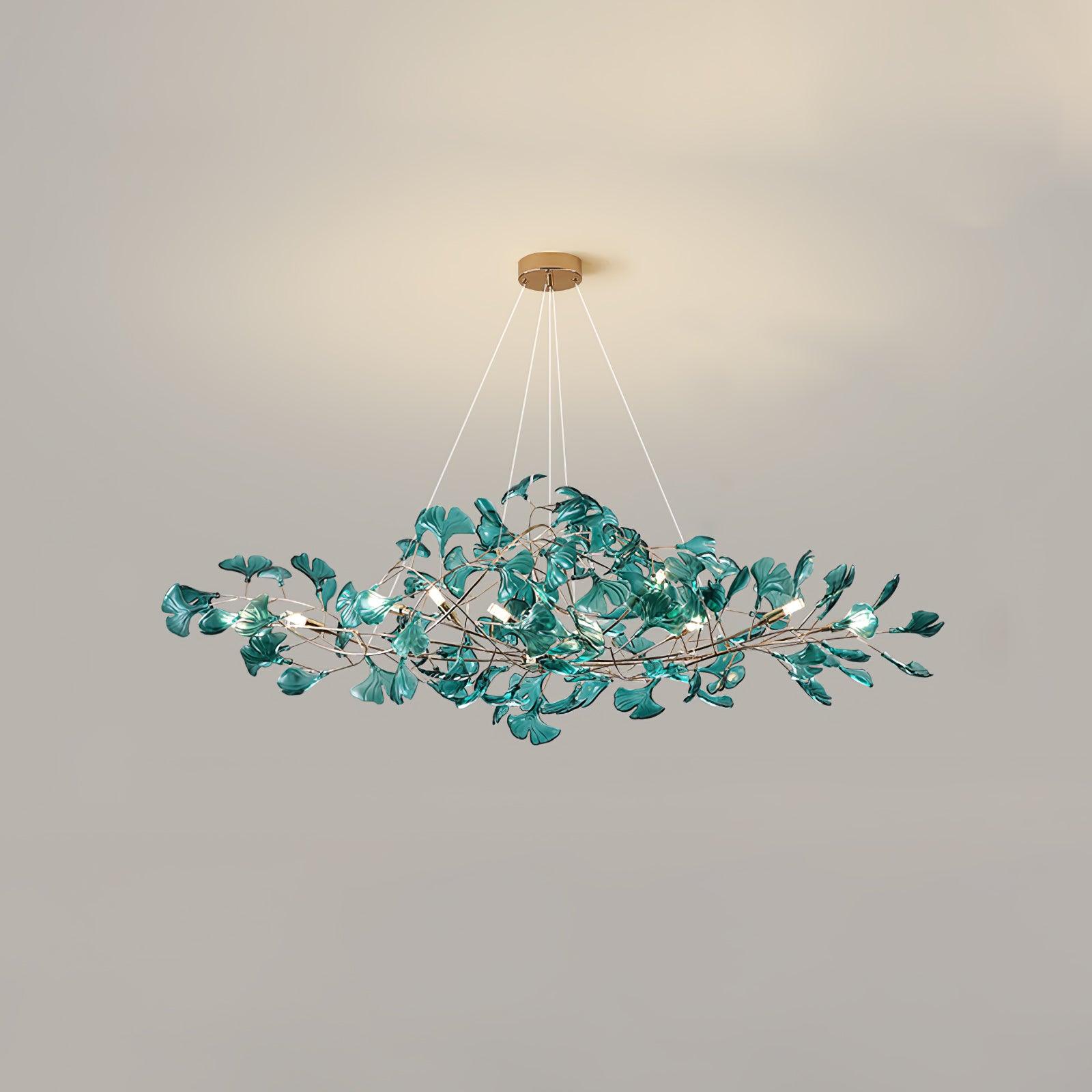 Acrylic Ginkgo Leaf Chandelier