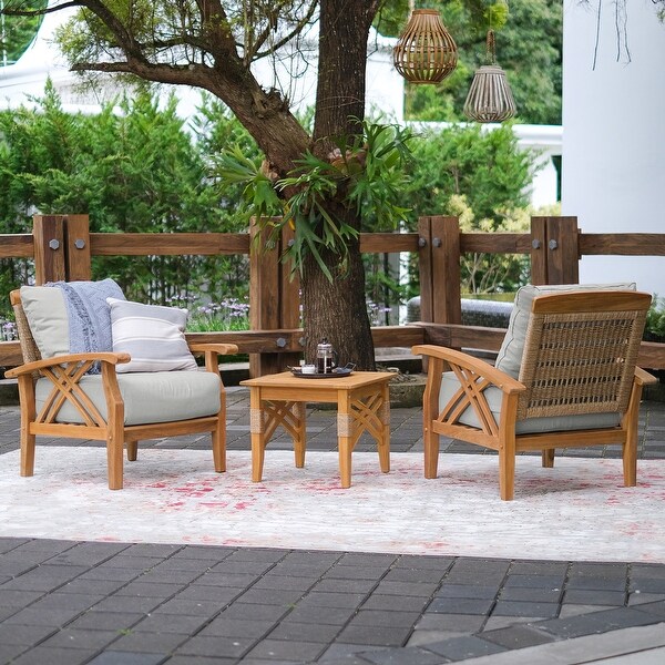 Cambridge Casual Carmel 3Piece Patio Chat Set with Cushions