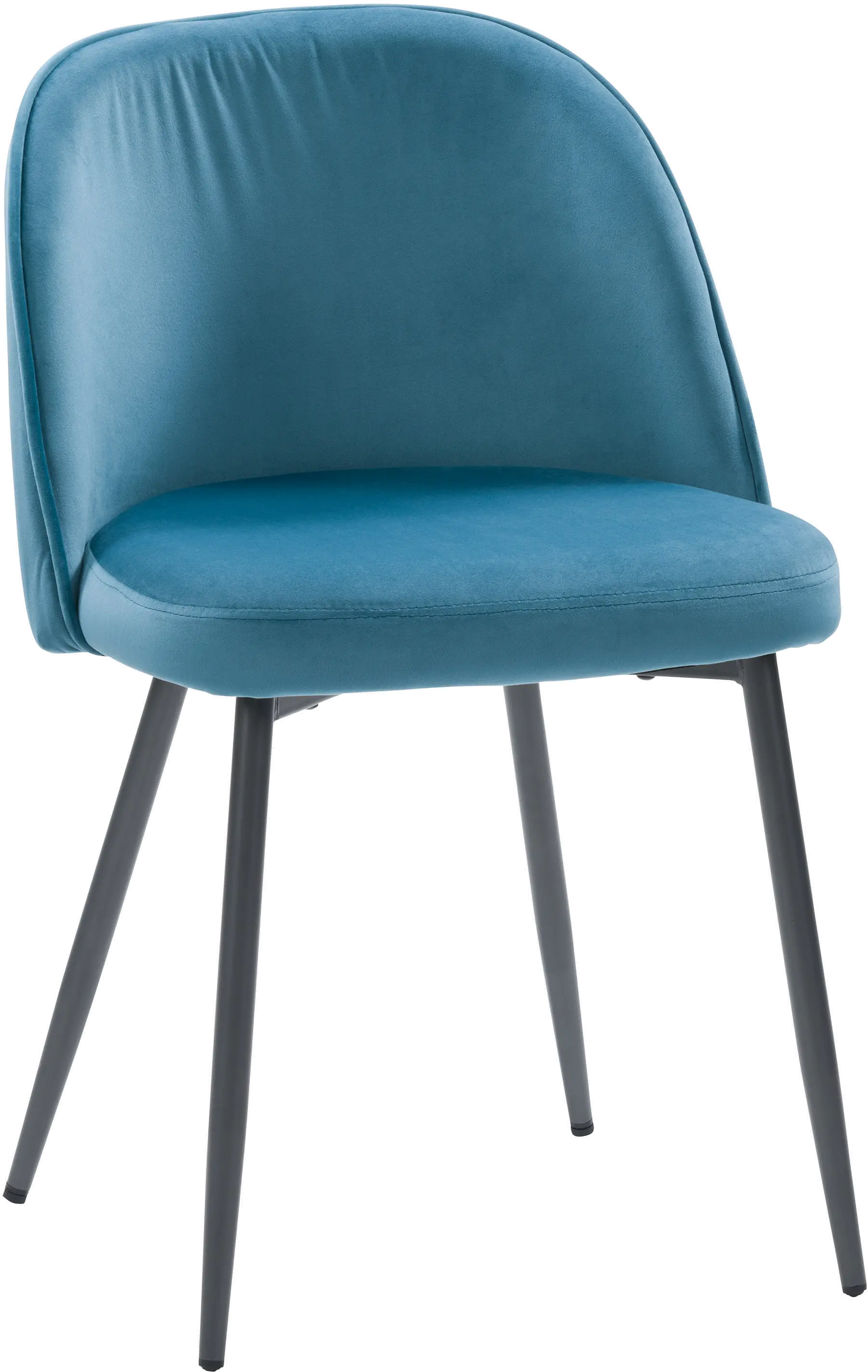 Ayla Blue Velvet Upholstered Side Chair