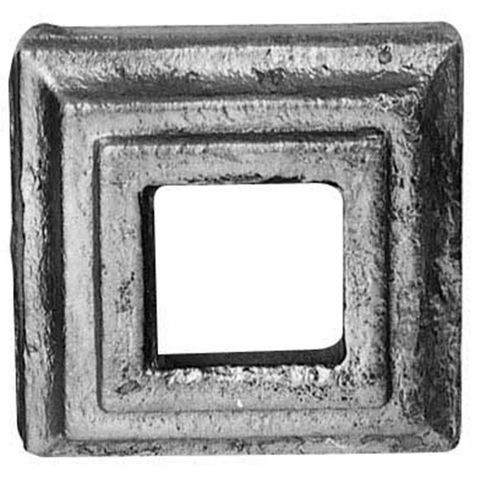 arteferro 1-12 in. x 1-12 in. 12 in. SquareSquare Hole Raw Cast Iron Shoe 8198