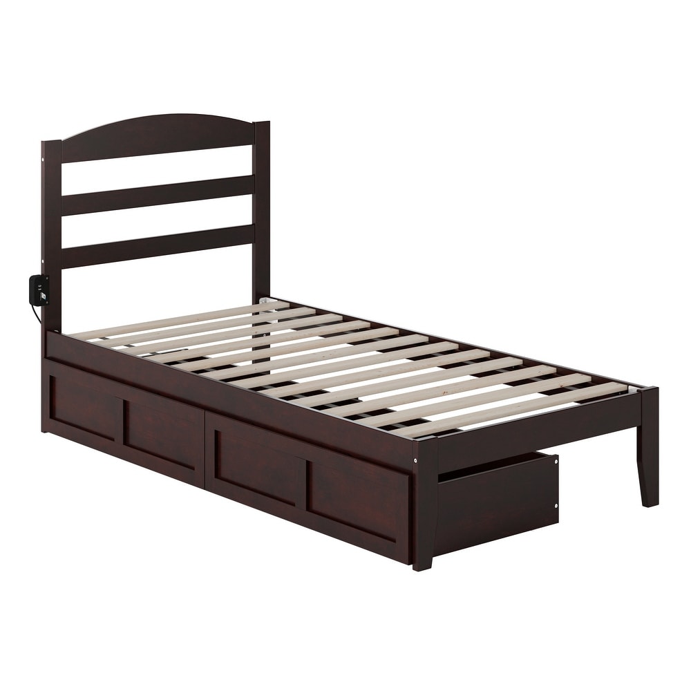 Warren Platform Bed with 2 Storage Drawers