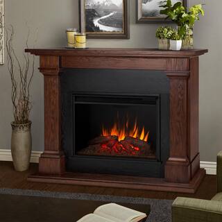 Real Flame Callaway 63 in. Grand Electric Fireplace in Chestnut Oak 8011E-CO