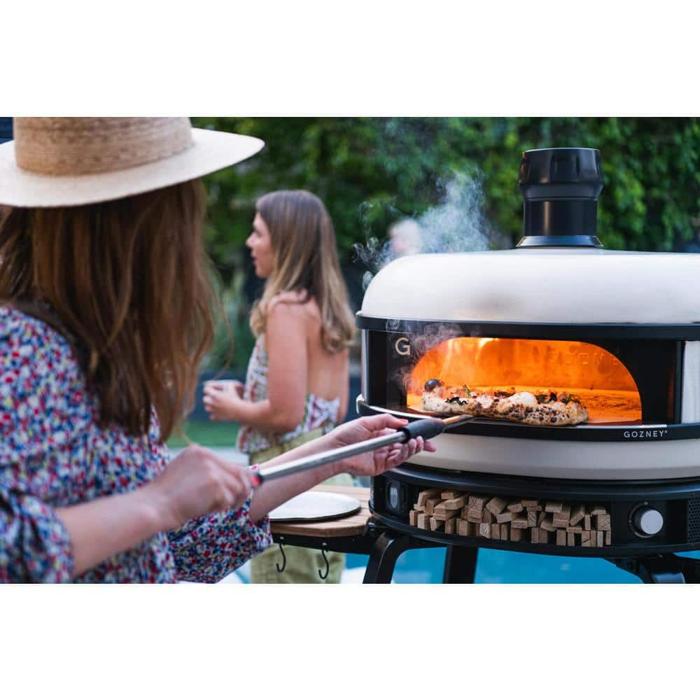 GOZNEY Dome Propane Outdoor Pizza Oven Cream in White GDPCMUS1239