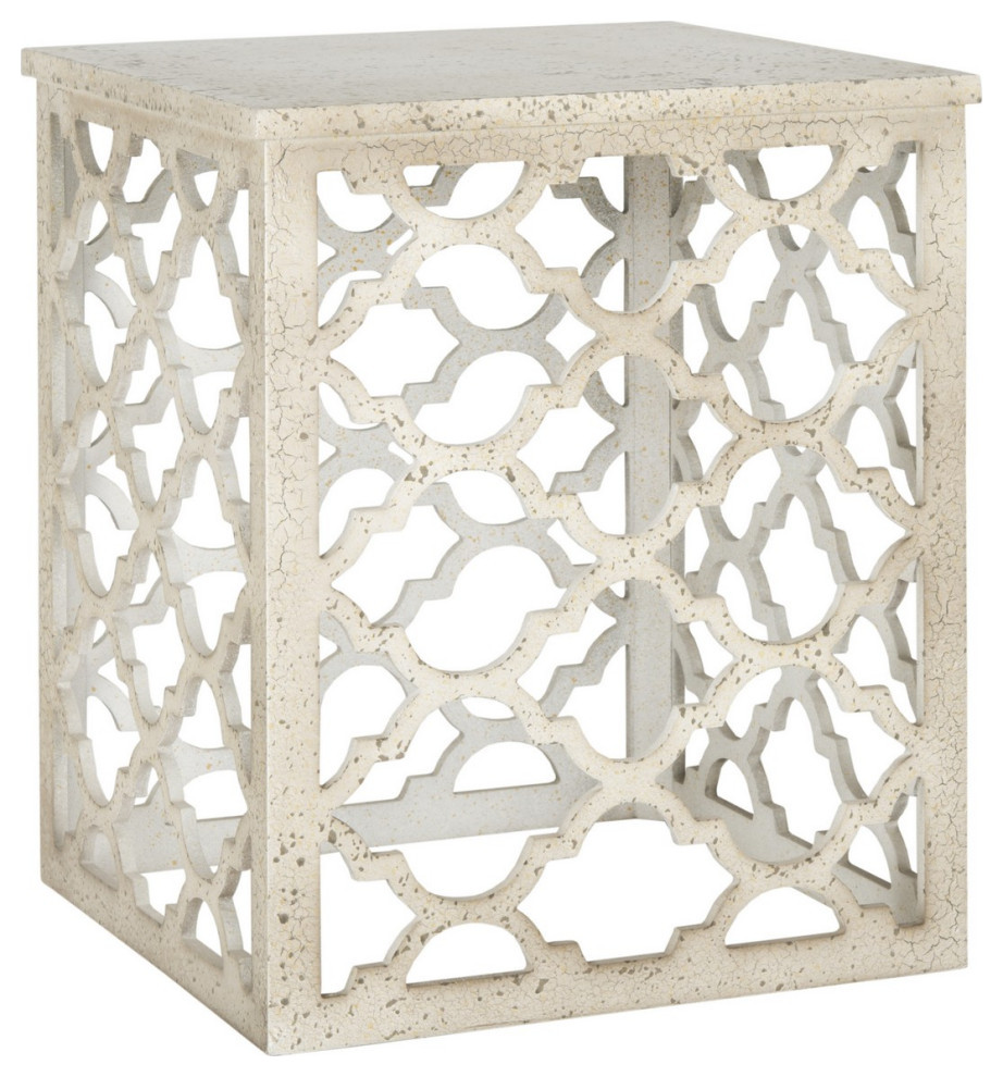 Ronnie End Table Distressed White   Modern   Side Tables And End Tables   by Virgil Stanis Design  Houzz