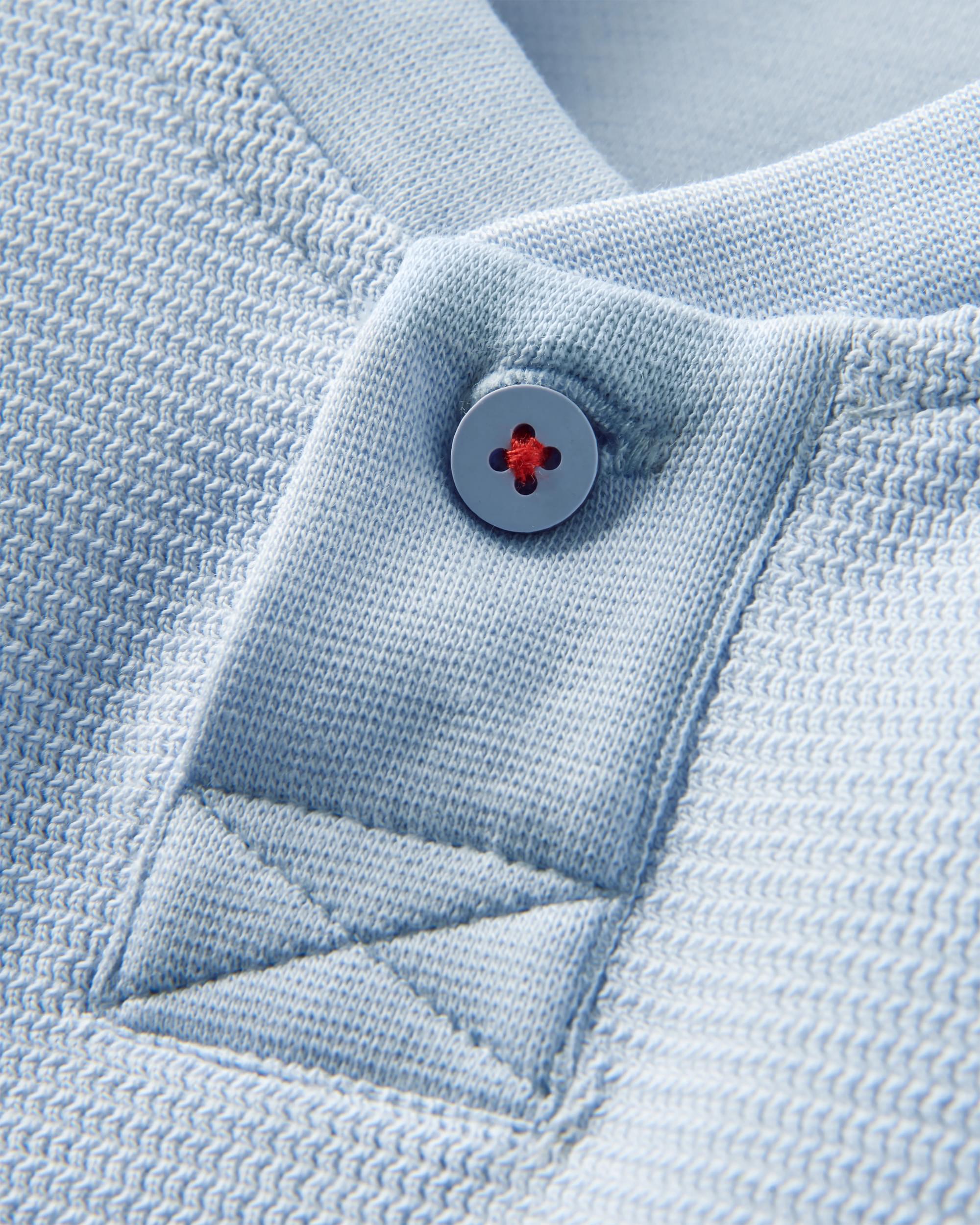 Stream Button Up Henley - Pale Blue