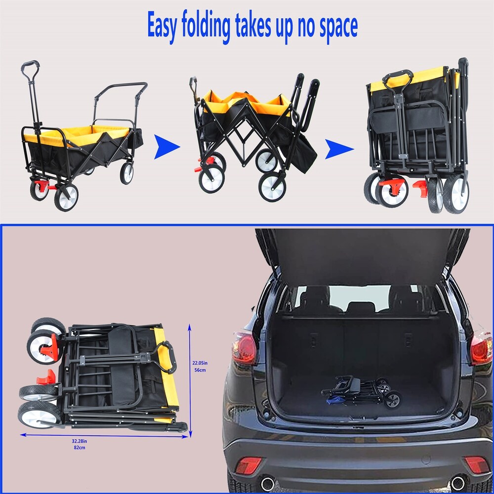 Folding wagon Collapsible Outdoor Utility Wagon