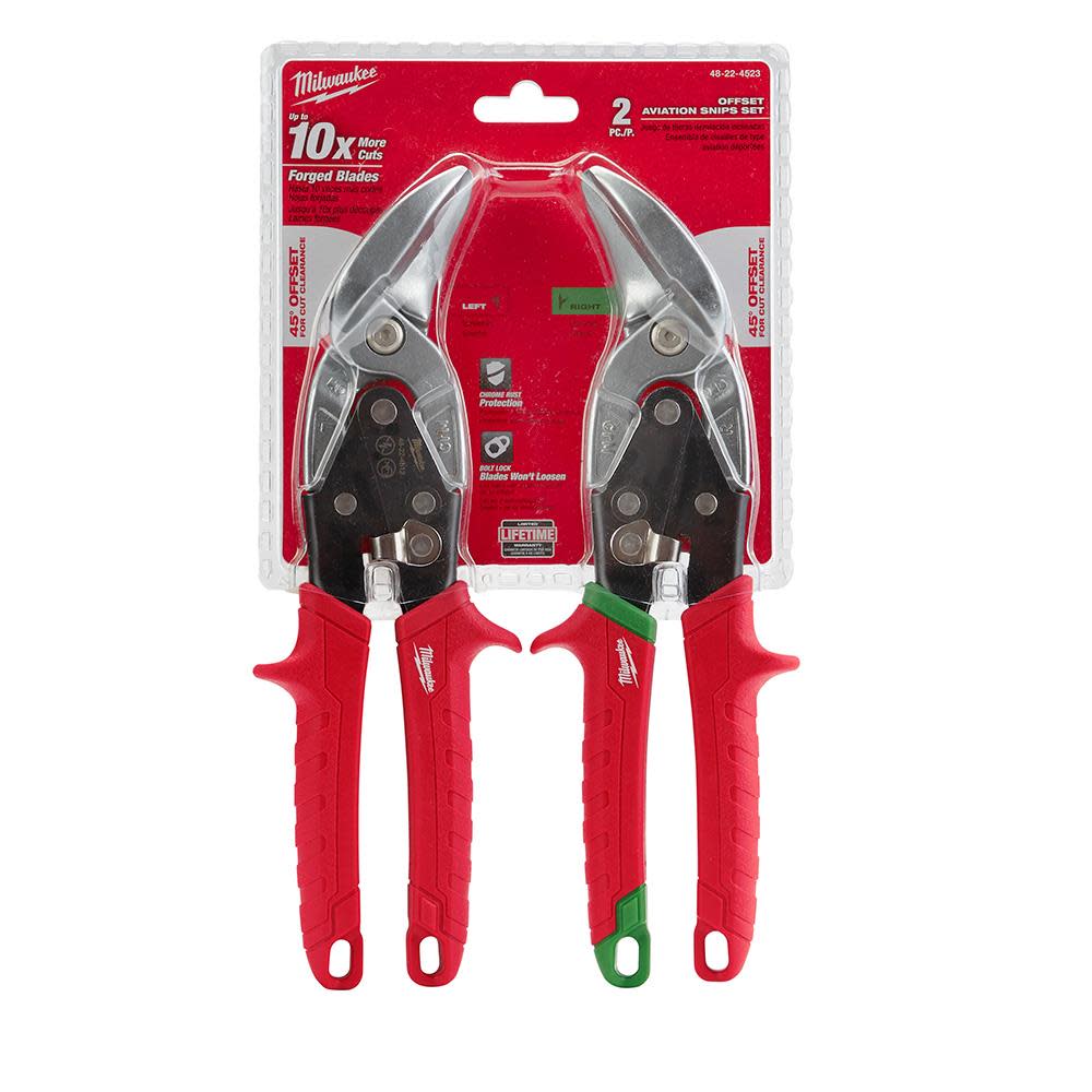 MW 2-Piece Offset Aviation Snip Set 48-22-4523 from MW