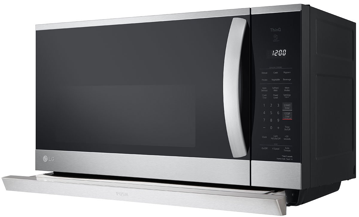 LG 2.1 Cu. Ft. PrintProof Stainless Steel Wi-Fi Enabled Over-The-Range Microwave Oven With EasyClean