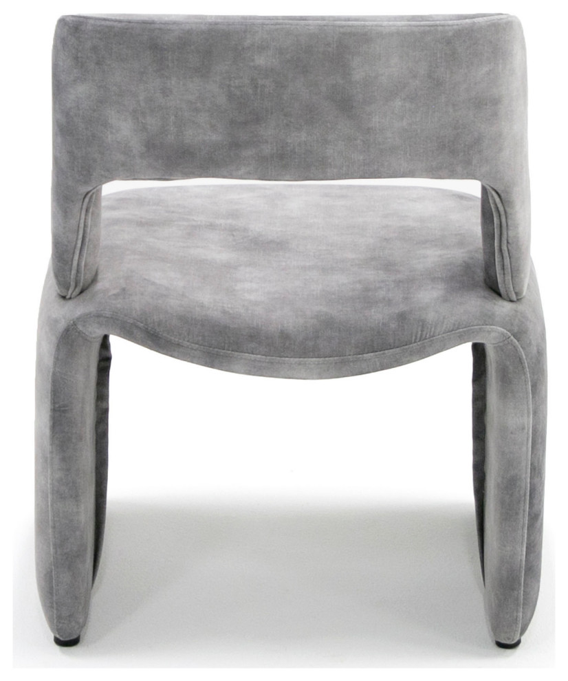 Modrest  Modern Linus Accent Light Gray Chair   Transitional   Armchairs And Accent Chairs   by Vig Furniture Inc.  Houzz