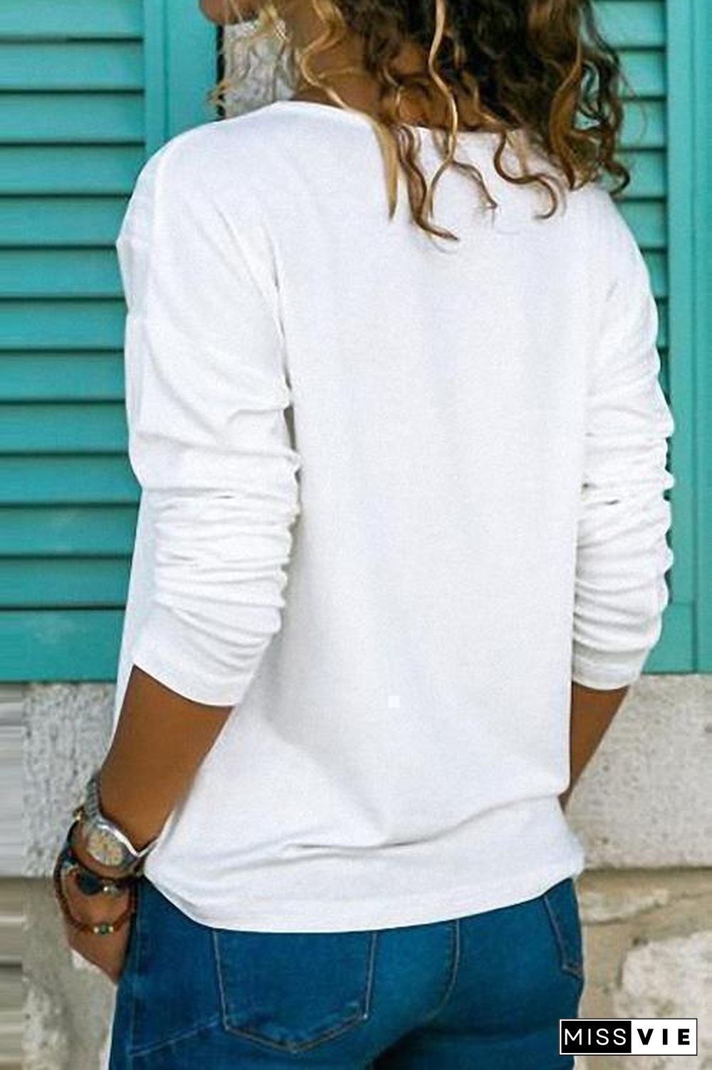 Classic V-Neck Basic T-shirt