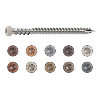CAMO #10 2-12 in. 316 Stone Gray Premium Star Drive Flat Undercut Screws Stainless Steel Composite (1750-Count) 0367159NS