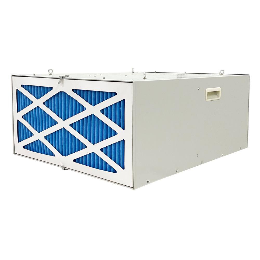 iLIVING 3-Speed Fan Air Filtration System with Remote Ceiling Hung or Portable on Wheels 1025 CFM ILG8AF8000