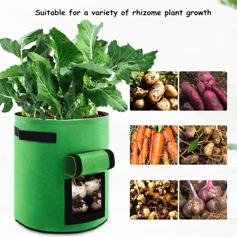 2023 hot selling plant pot for gardening supplies felt potato grow bag