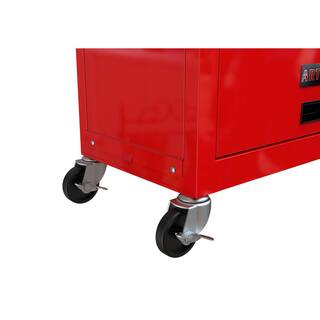 Tidoin High Capacity Steel Rolling Tool Cart with Wheels and 8-Drawer Tool Storage Cabinet in Red ART-YDW1-144