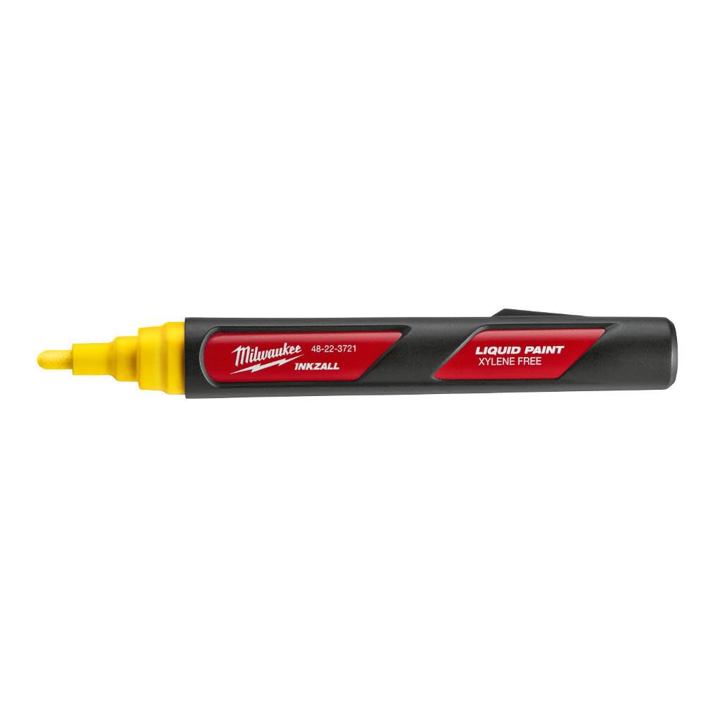 Milwaukee INKZALL Yellow Paint Marker 48-22-3722 from Milwaukee