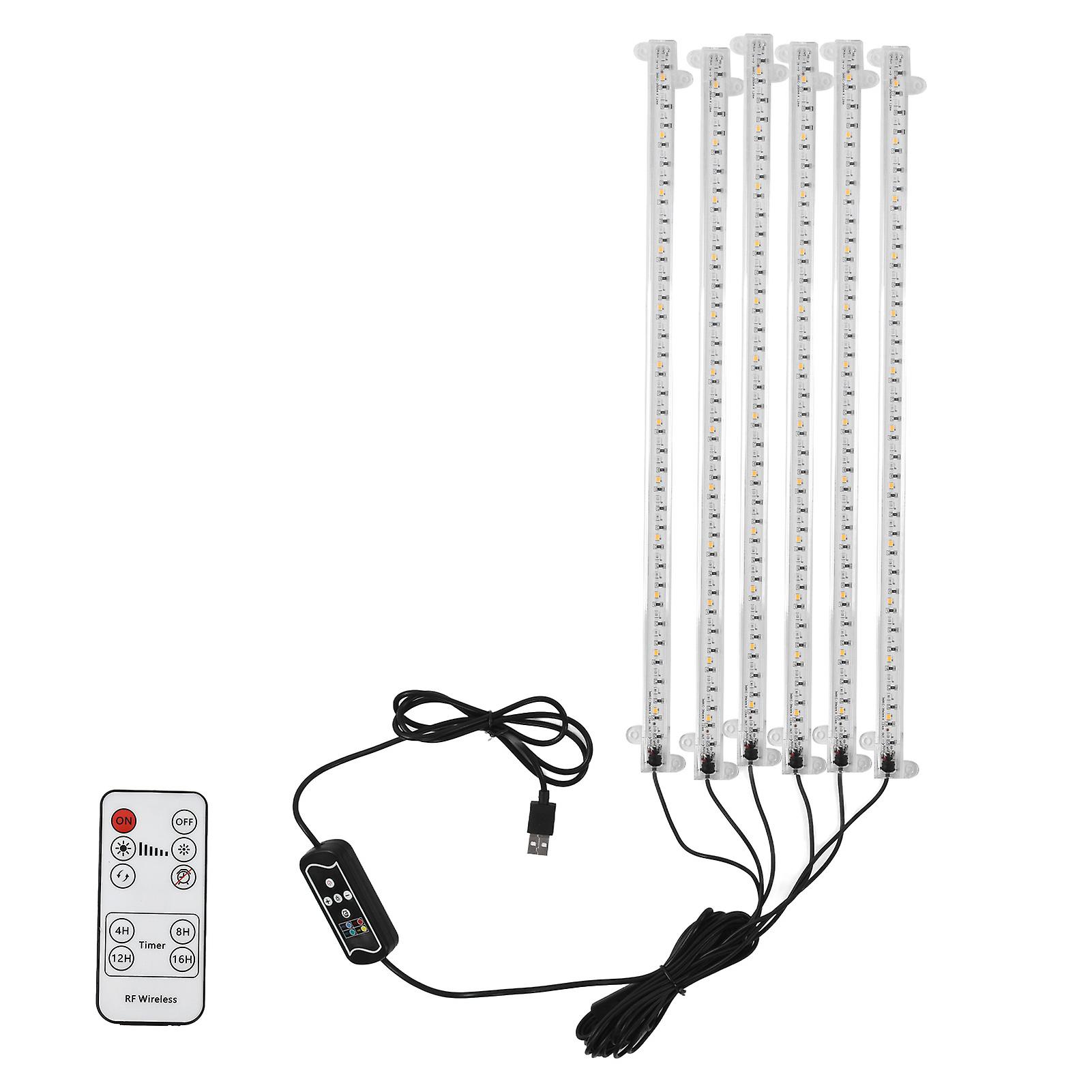 6 Head 54w 216leds Plant Growth Light With 3 Light Modes Automatic On Off Timer Full Spectrum Garden Lamp Us 100240v