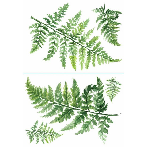 Fern Peel And Stick Giant Wall Decal Green Roommates