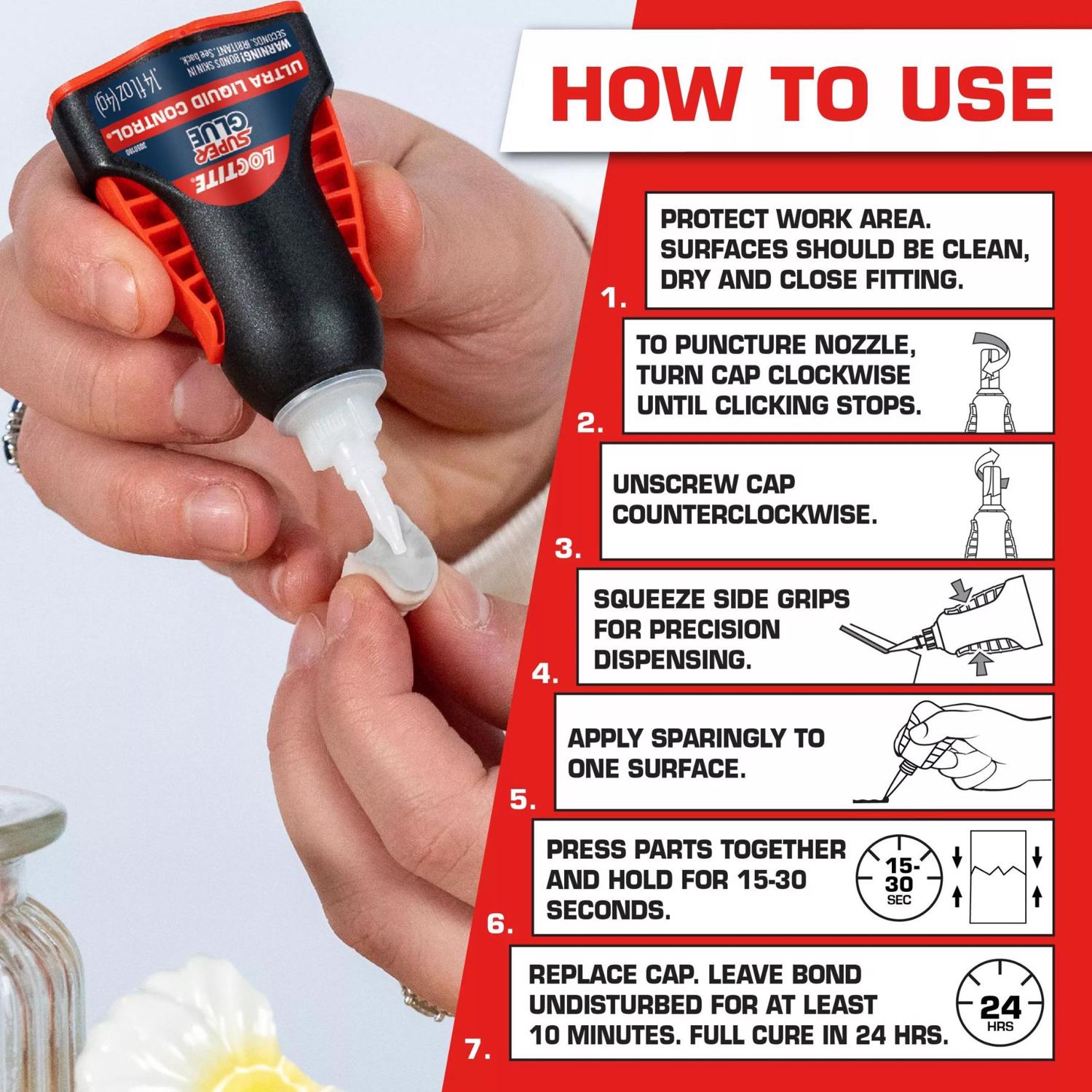 Loctite Ultra Liquid Control High Strength Ethyl Cyanoacrylate Super Glue 4 gm