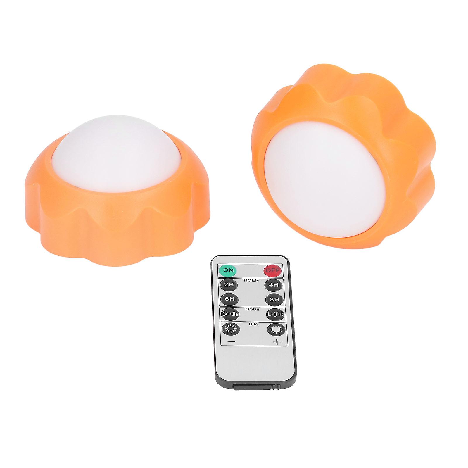 2pcs Led Night Light Multifunction Adjustable Brightness Remote Control Nursery Night Light For Bedroom Kids Room