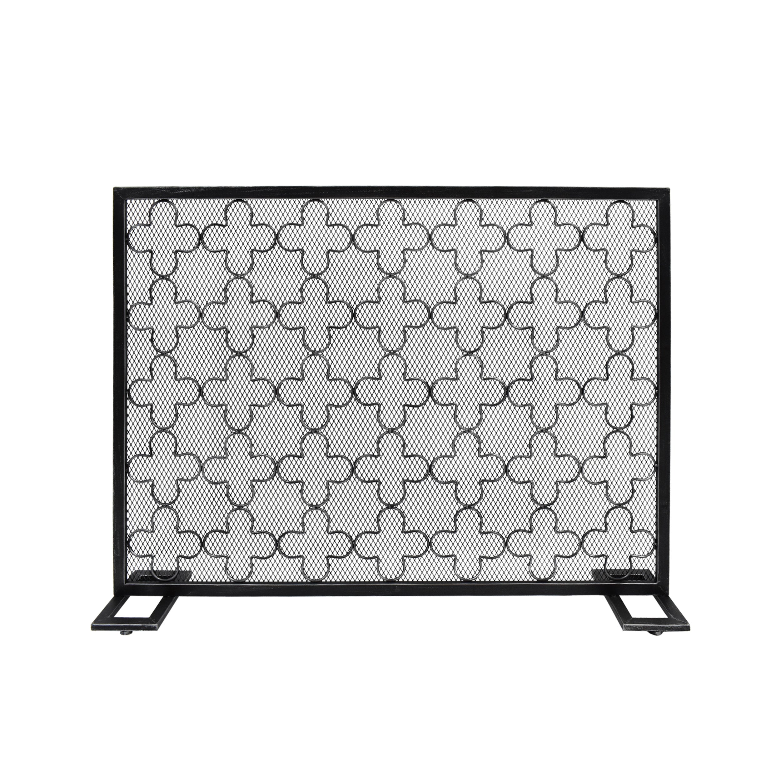 Uriah Modern Single PanelIron Firescreen