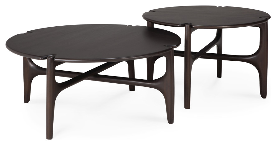 Varnished Mahogany Coffee Table  Ethnicraft PI   Midcentury   Coffee Tables   by Oroa   Distinctive Furniture  Houzz