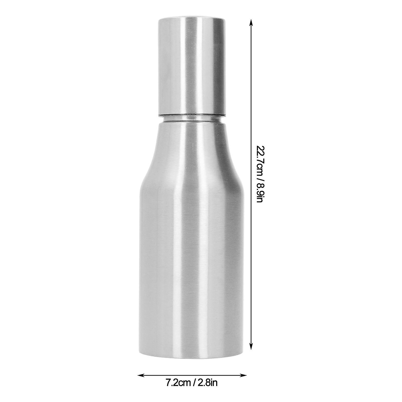 Stainless Steel Oil Bottle， 500ml Multifunction Olive Oil Dispenser Leak Proof Dust Proof Durable Kitchen Olive Oil Decanter For Home[silver]