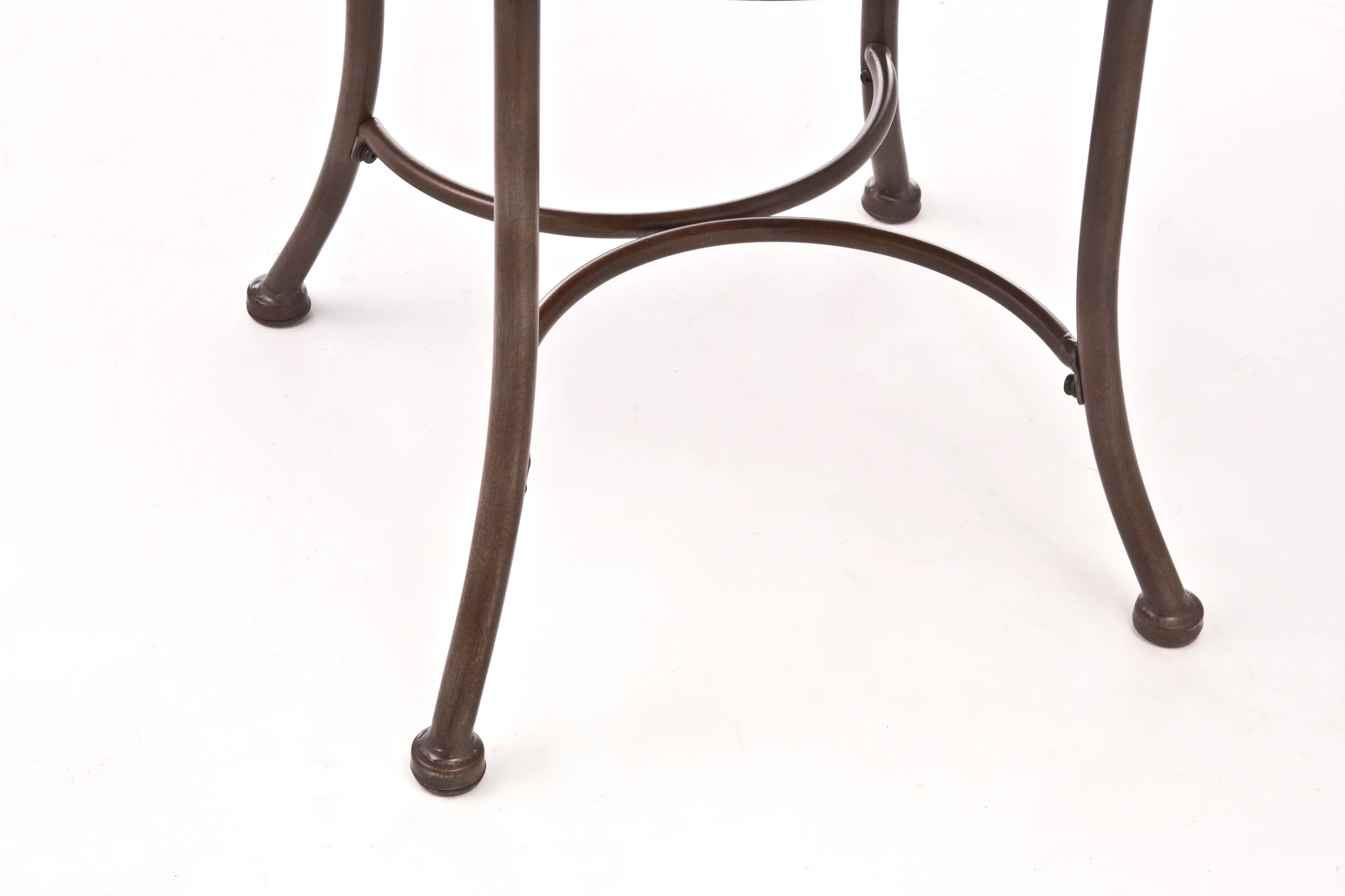 Gray with Rust Highlights Vanity Stool - Marsala