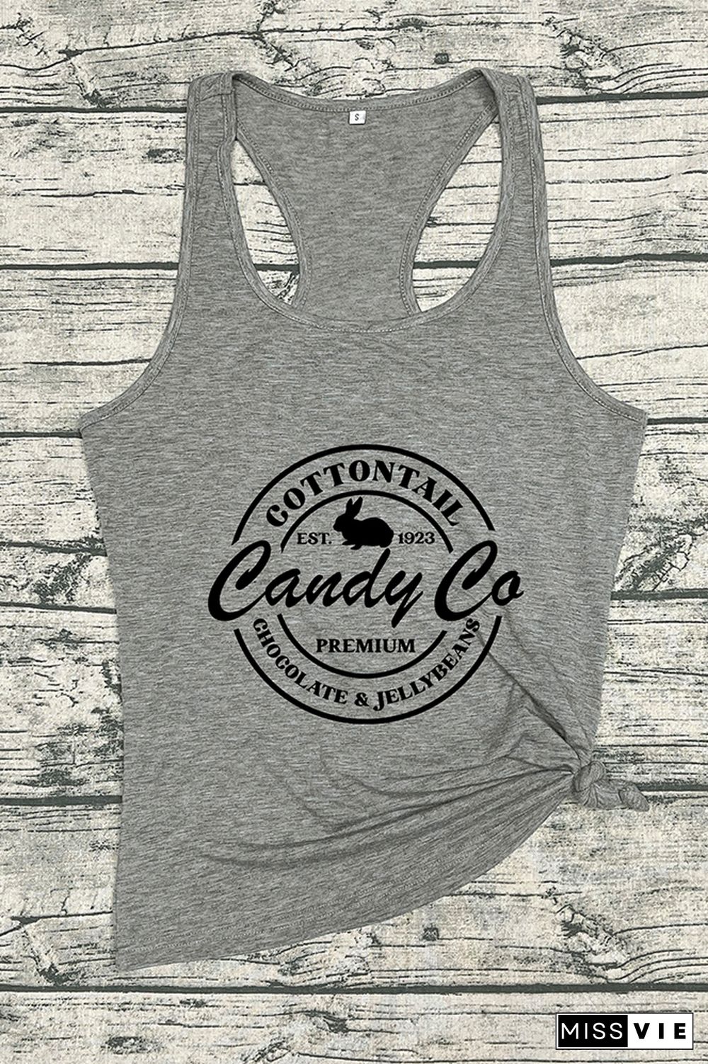 Cottontail Candy Company-Happy Easter Sleeveless Tank Top Wholesale