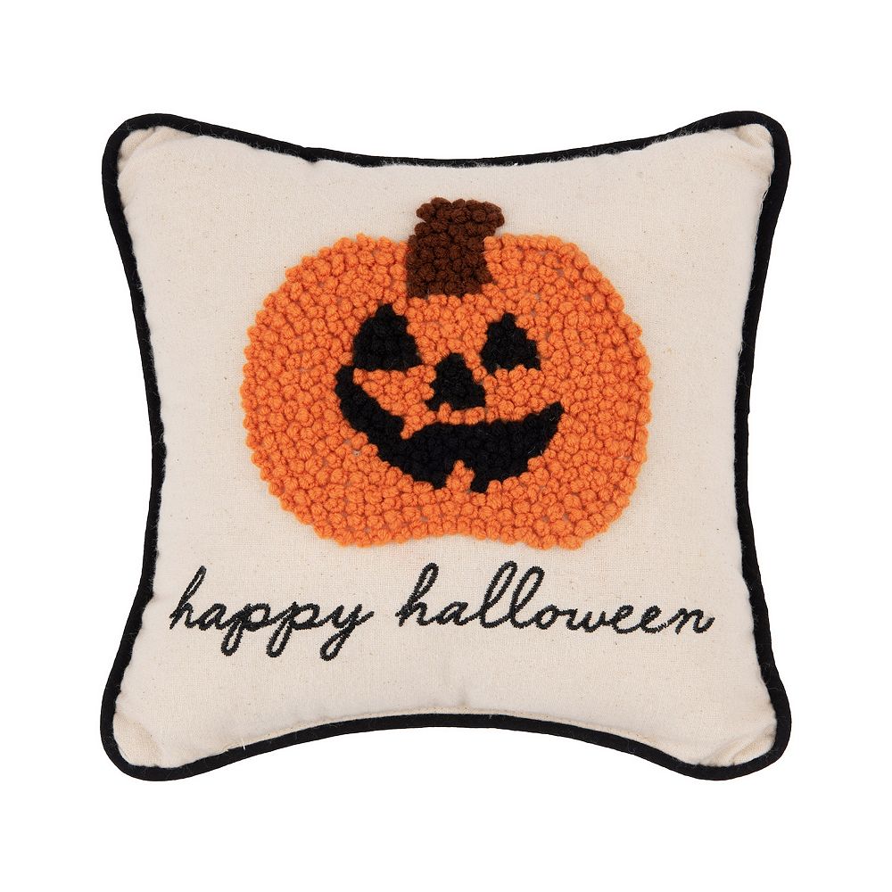 CandF Home Happy Halloween Jack-o'-lantern Pumpkin Throw Pillow