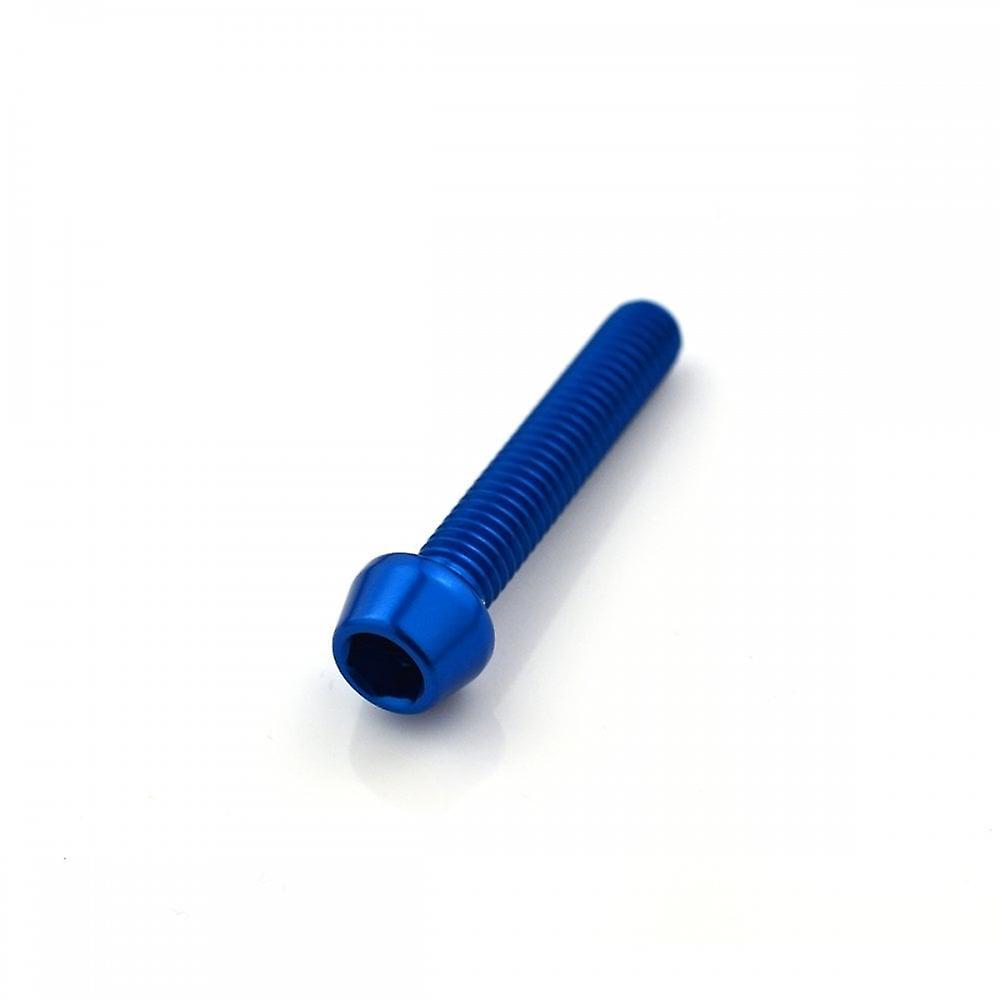 Racebolt Aluminium Tapered Socket Cap Bolt M6 X 1.0mm X 32mm Blue