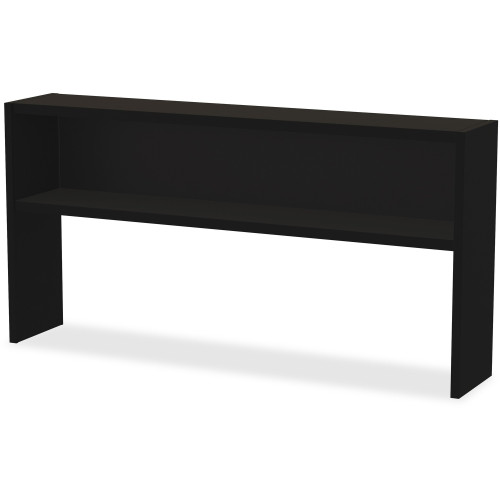 Lorell Modular Desk Series Black Stack-on Hutch (79167)