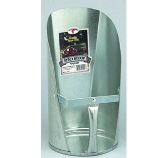 Miller 9206 Galvanized Feed Scoop   6 Quart   Each