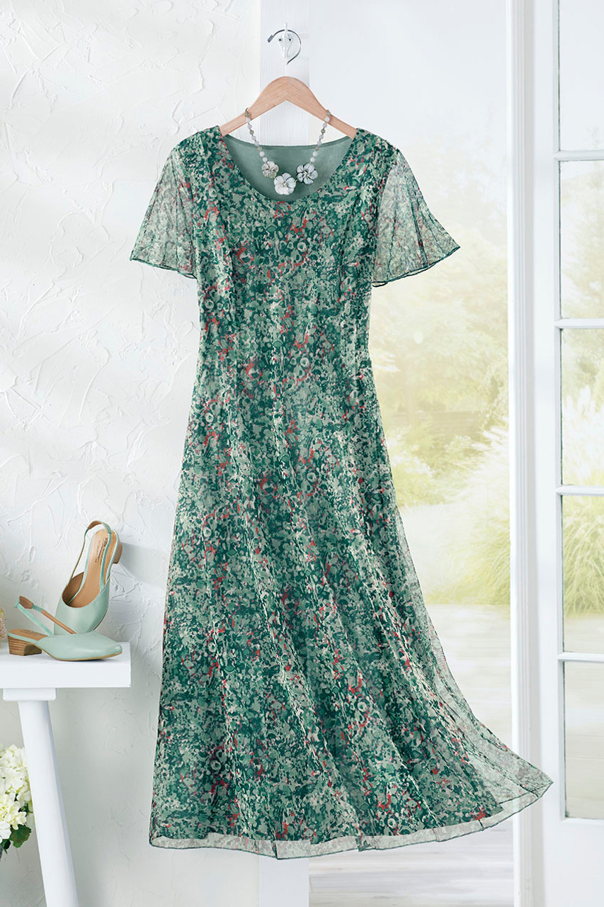 Meadow Charm Mesh Dress