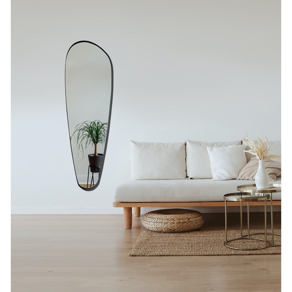 Modern Asymmetrical Large Mirror   Metal Frame