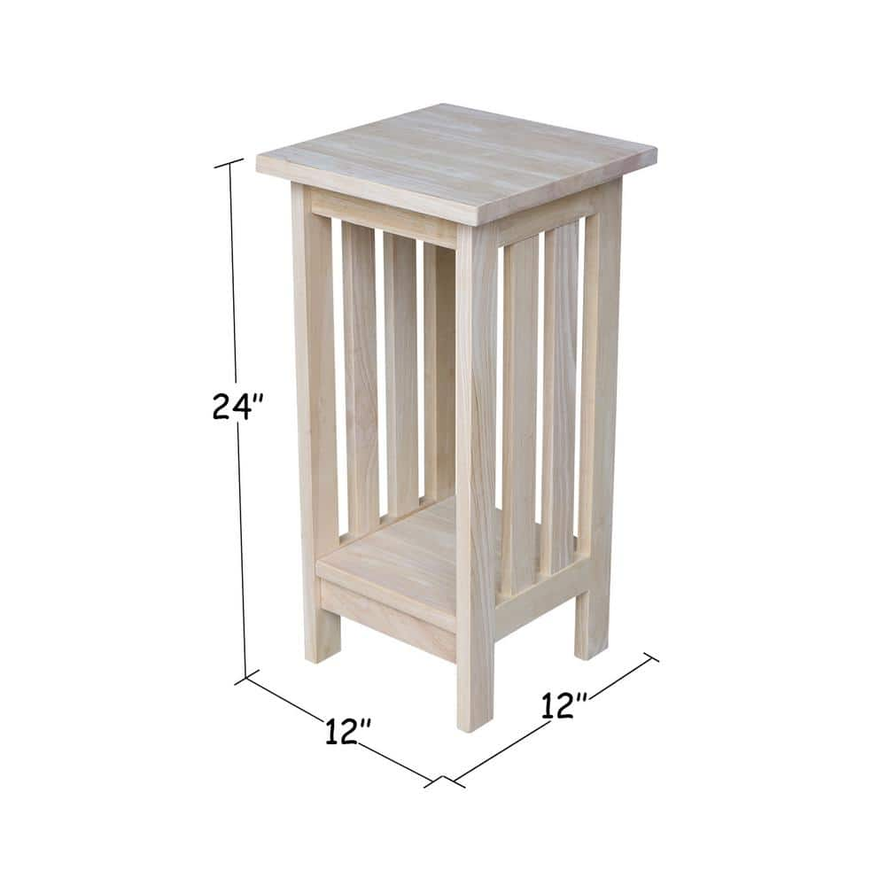 International Concepts Mission Unfinished Indoor Plant Stand 3071