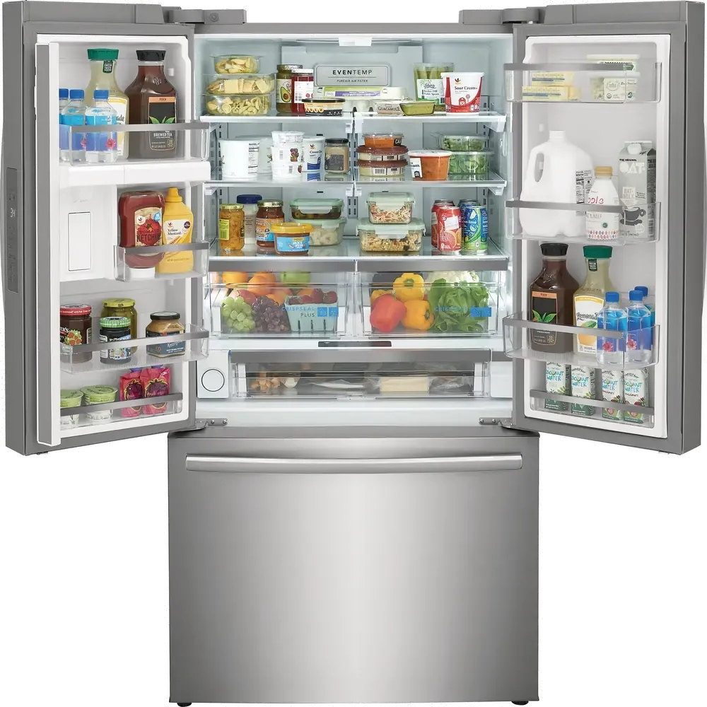 Frigidaire 23.3 cu ft French Door Refrigerator - Counter Depth Stainless Steel