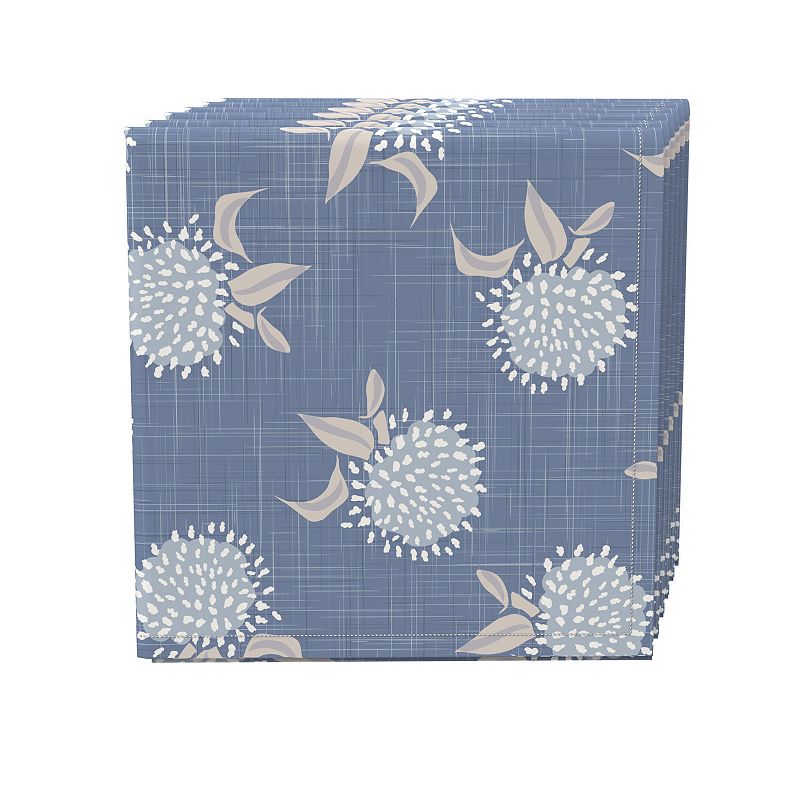 Napkin Set of 4， 100% Cotton， 20x20， Country Floral Design