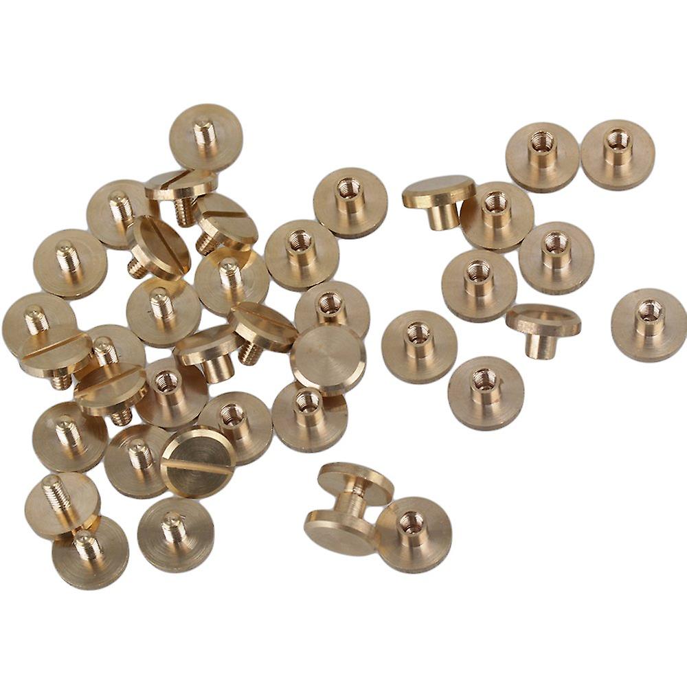 Flat Button Stud Screwback Leather Rivet Belt Screw Chicago Nail